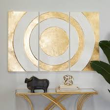 Metal Gold Target Geometric Wall Decor