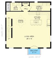 3 Story 30 Foot Wide House Plan With