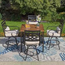 Outdoor Dining Set With Squre Table
