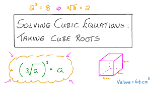 Lesson Solving Cubic Equations