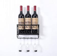 Metal Wine Rack Wall Mounted Wine
