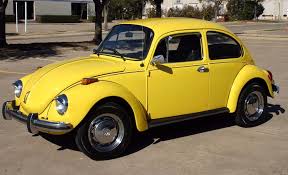 Saturn Yellow 1973 Volkswagen Beetle