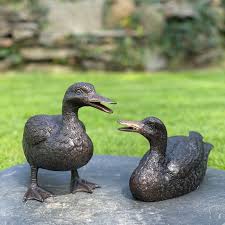 Bronze Ducks Beautiful Handmade