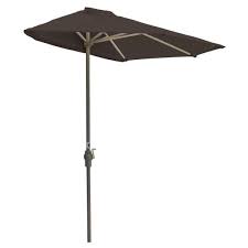 Half Umbrella In Chocolate Sunbrella