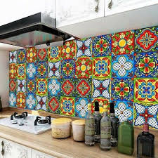 24x Moroccan Style Tile Wall Stickers