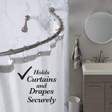 Bath Bliss Curved Wall Mounted Rod In