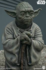 Yoda Bronze Life Size Statue Sideshow