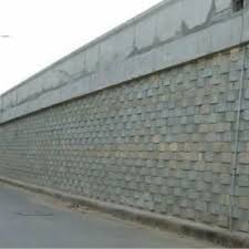Reinforced Soil Retaining Wall Work At