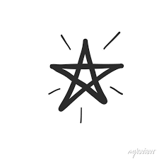 Shine Star Hand Drawn Sketch Simple