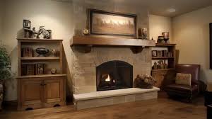 Fireplace With A Mantel Inside It