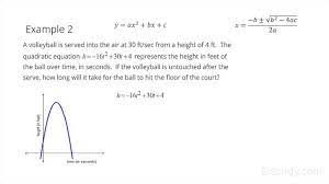 Word Problem Using A Quadratic Equation