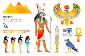 Ancient Egyptian God Horus Icon Set