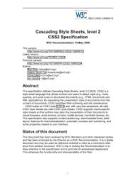 Cascading Style Sheets Level 2 World