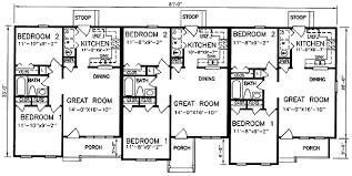 Multi Family Plan 45364 Traditional