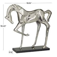 Novogratz Silver Aluminum Horse