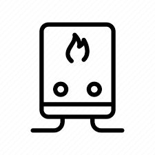 Fire Gas Geyser Heater Water Icon