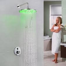 Wall Mount Rainfall Shower System With