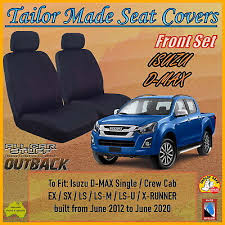 Black Canvas Front Seat Covers For