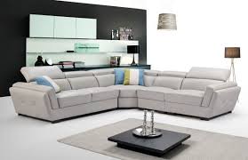 2566 Light Gray Sectional Sofa Luxury