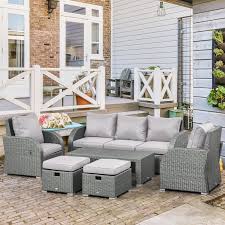 Outsunny 6 Pieces Patio Furniture Set