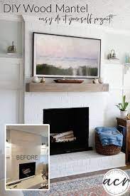 Diy Wood Mantel Simple To Make