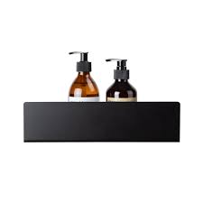 Black Corner Shower Shelf Bathroom