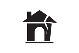 Broken House Icon Graphic By