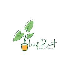 Abstract Garden Plant Caladium Logo