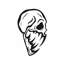 Scary Monster Skull With Big Mouth Icon
