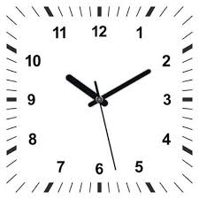 Classic Wall Clock Isolated Vector