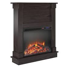 Exeter 31 65 In Freestanding Electric Fireplace With Mantel In Espresso