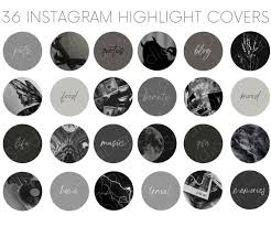 36 Black Instagram Highlight Covers