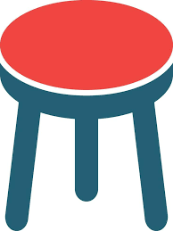 Stool Glyph Two Color Icon For Personal