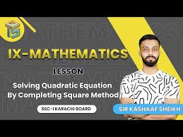 Unit 08 Solving Quadratic Equation By