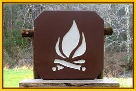 Campground Campfire Symbol Or Icon Sign