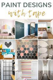 Paint Designs On Your Wall With Tape