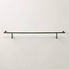Blaine Modern Matte Black Wall Shelf