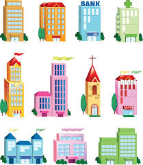 Vector Building Icon Set Free Icon