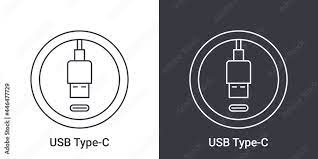 Usb Type C Port Icon Socket Usb Plug