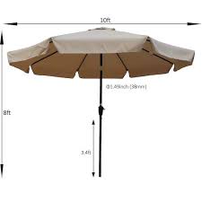 Patio Umbrella In Beige Ws Ydw6 7945