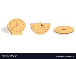 Types Sundials Royalty Free Vector Image