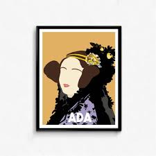 Ada Lovelace Feminist Icon Portrait