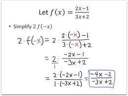 Evaluating Function Notation