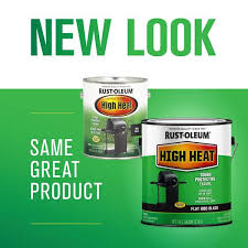 1 Gal High Heat Flat Bar B Que Black Enamel Interior Exterior Paint 2 Pack