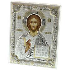 Exclusive Silver Christ Icon 16cm