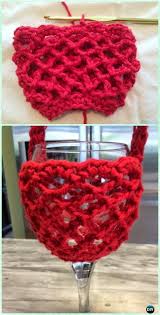 Crochet Net Wine Glass Holder With Neck