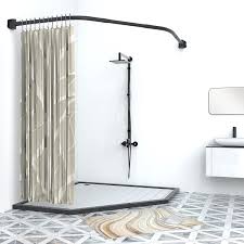 Misounda Corner Curved Shower Curtain