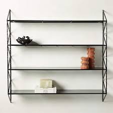Ponte Wide Wall Mounted Bookcase Cb2