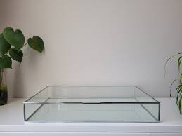 Silver Large Glass Display Box From 40