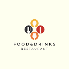 Food And Drink With Flat Color And